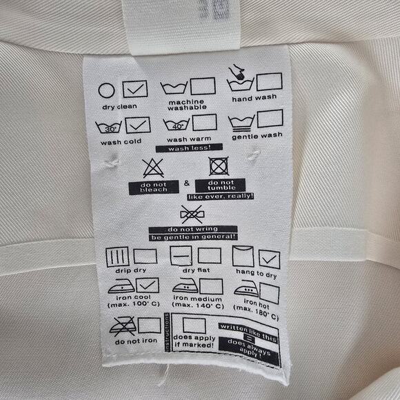 Maison Blanche Inside Out Oversized Jacket Blazer Cream Pink Sz 4 Men‎ M Women L - Picture 11 of 15